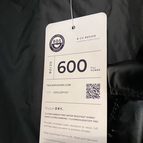 Lands’ End Women's Black Down Puffer Jacket - Picture 5 of 7